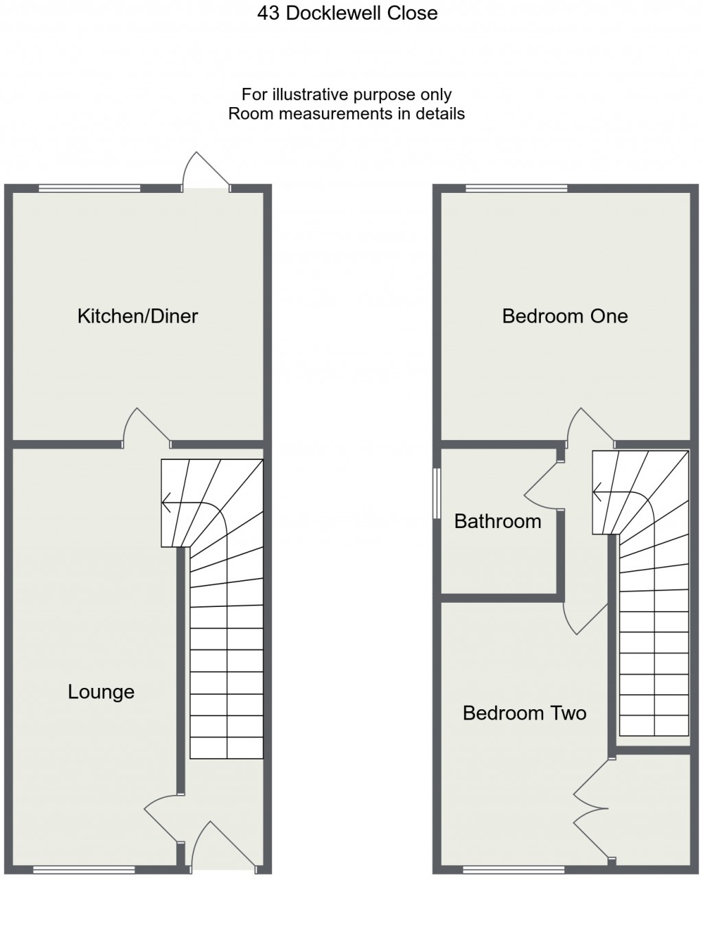 Floorplans For Docklewell Close, Towcester