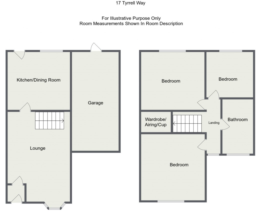 Floorplans For Tyrrell Way, Towcester