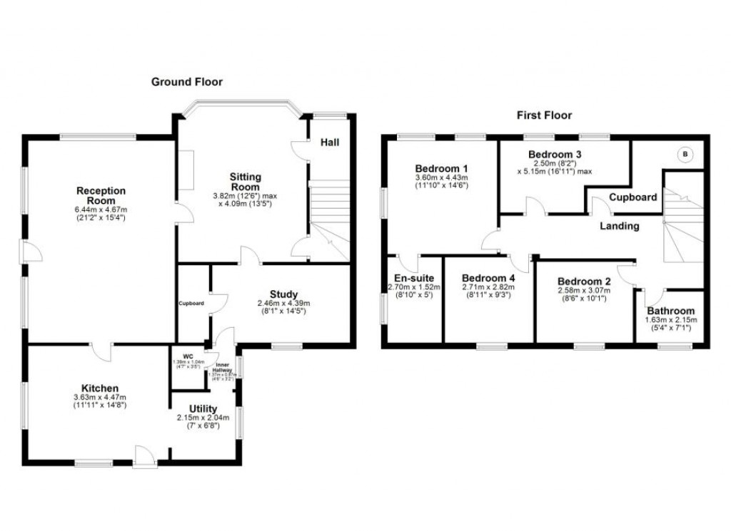 Floorplans For Blackmires Lane, Silverstone