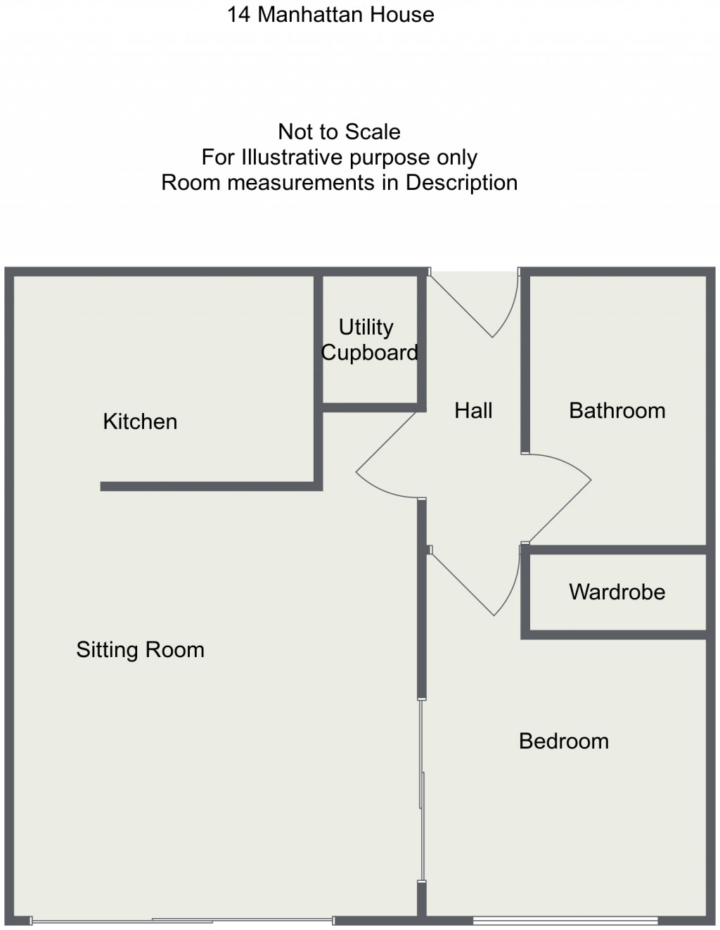 Floorplans For Manhattan House, 401 Witan Gate, Milton Keynes