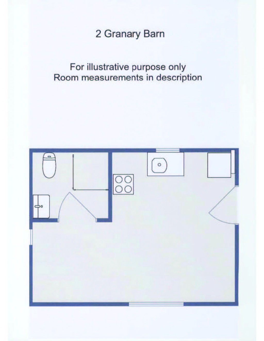 Floorplans For Granary Barn, Mill Lane Farmhouse, Mill Lane, Westbury