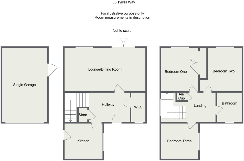 Floorplans For Tyrrell Way, Towcester