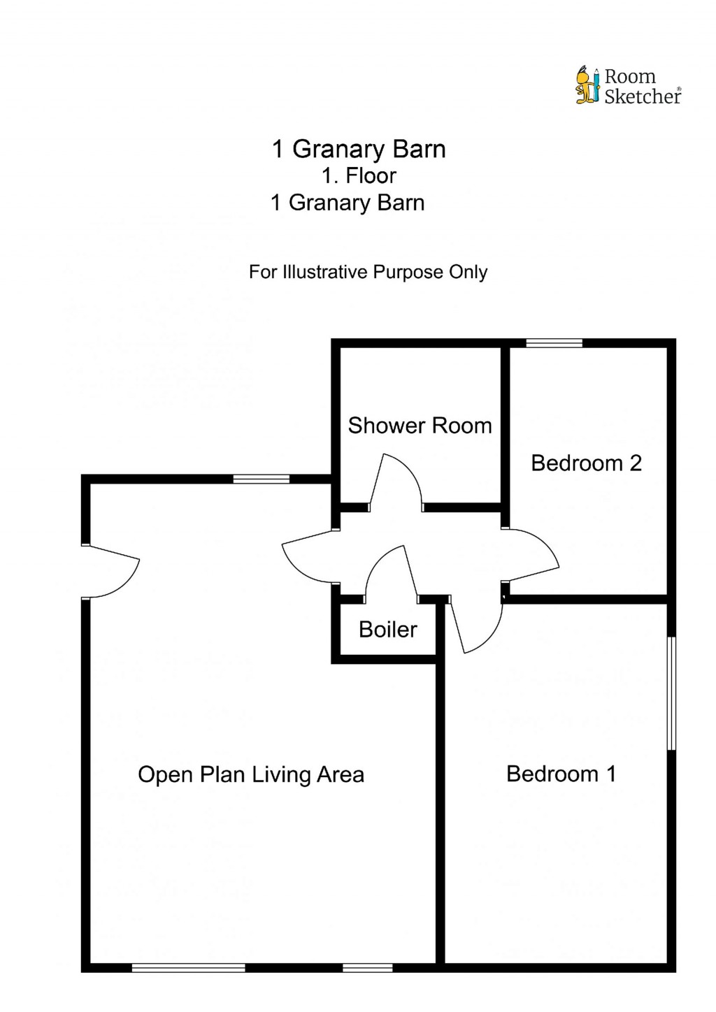 Floorplans For Granary Barn, Mill Lane, Westbury, Brackley