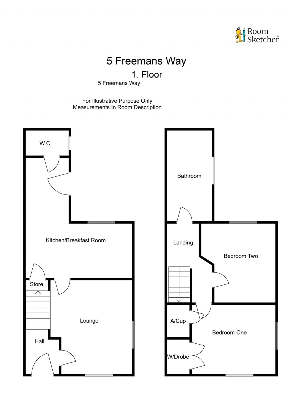 Floorplans For Freemans Way, Greens Norton, Towcester